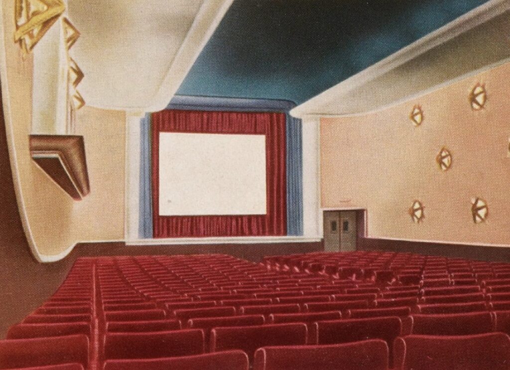 1. Royan, le cinéma du Sporting à Pontaillac, dessin du projet - coll Bauhain